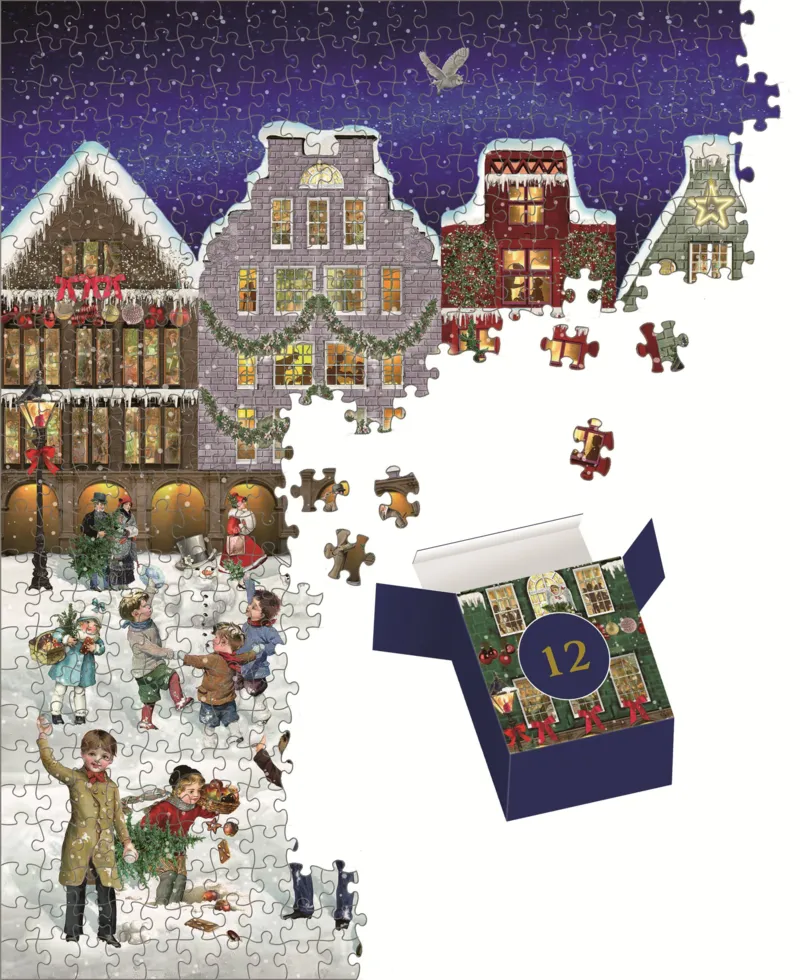 Advent Calendar Puzzle - Winter Evening in the City