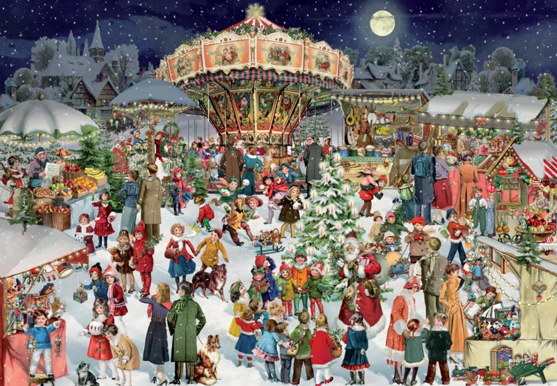 Puzzle Advent Calendar - Nostalgic Christmas Market