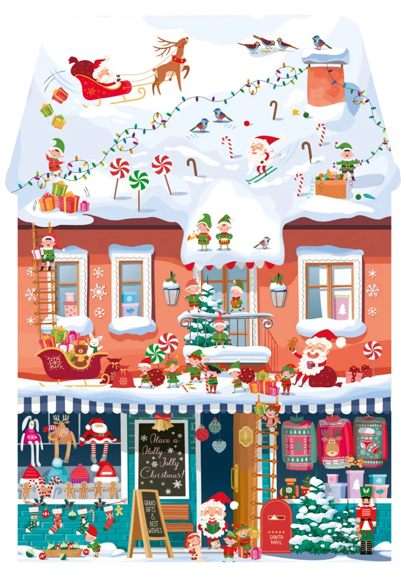 XXL Pieces - Puzzle Forme - Chrismas Toy Store