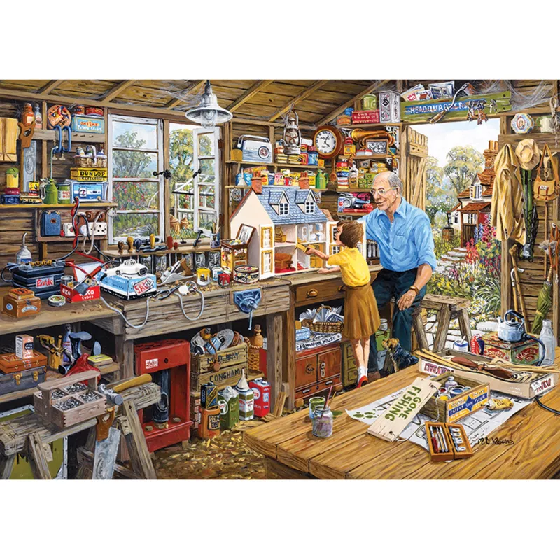 Jigsaw Puzzle - 1000 Pieces - Grandpa's Workshop