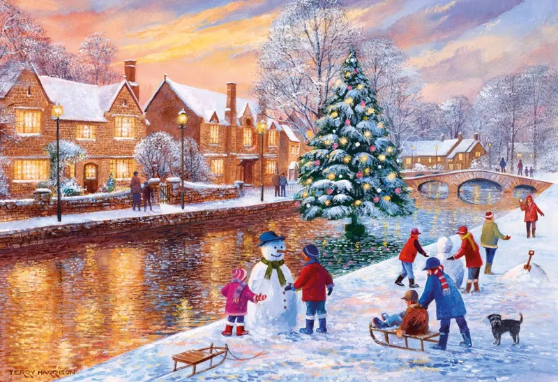 Terry Harrison: Bourton at Christmas