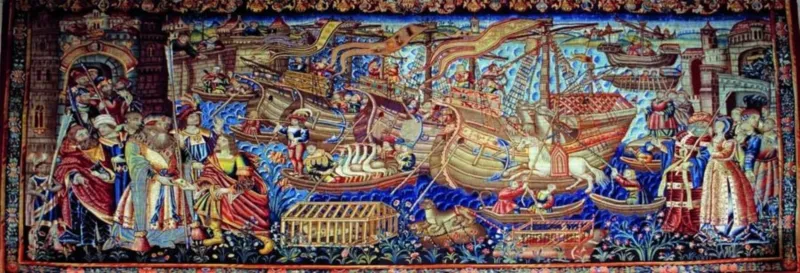 Renaissance Art - Vasco da Gama arrives in Calcutta