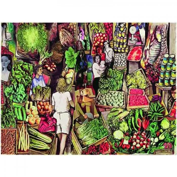Jigsaw Puzzle - 1500 Pieces - Guttuso : At the Market