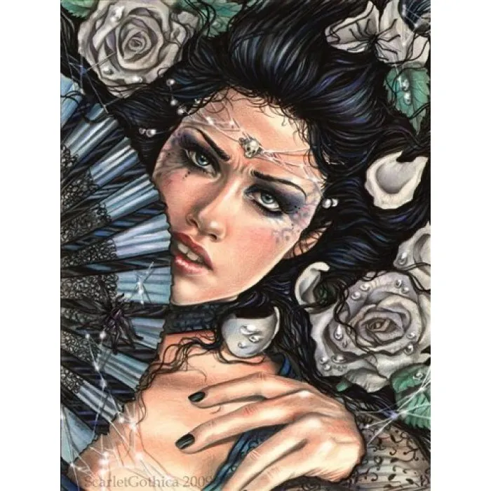 Jigsaw Puzzle - 500 Pieces - Scarlet Gothica : Woman with Fan