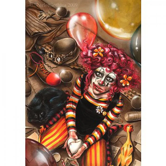 Jigsaw Puzzle - 500 Pieces - Scarlet Gothica : Clown Girl