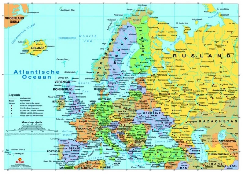Jigsaw Puzzle - 1000 Pieces - Map of Europe