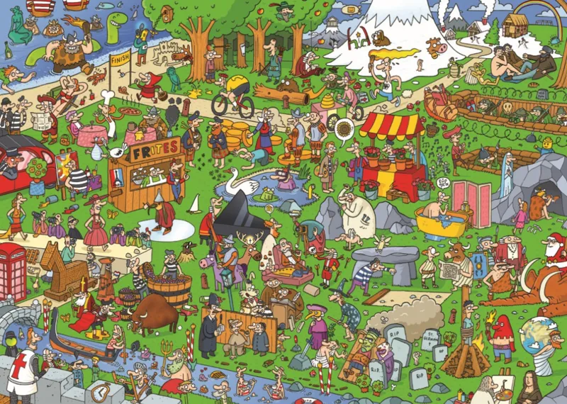 Jigsaw Puzzle - 1000 Pieces - Each his own Europe