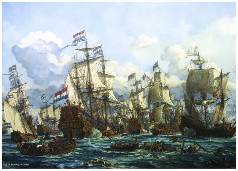 Jigsaw Puzzle - 1000 Pieces - Storck : The Royal Prince and other Vessels at the Four Days Battle