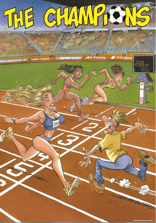 Jigsaw Puzzle - 1000 Pieces - The Champion : The 200 Meters Finish