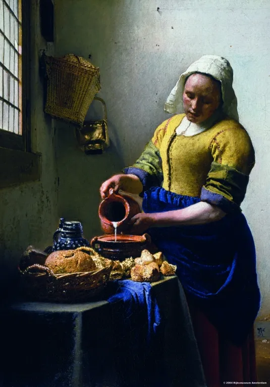 Collection Rijksmuseum Amsterdam - Johannes Vermeer: The Milkmaid (mini pieces)