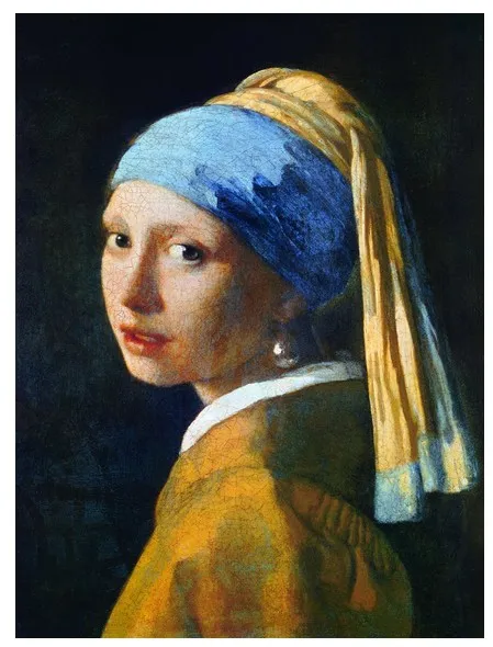 Vermeer Johannes: The Girl with a Pearl Earring, 1665