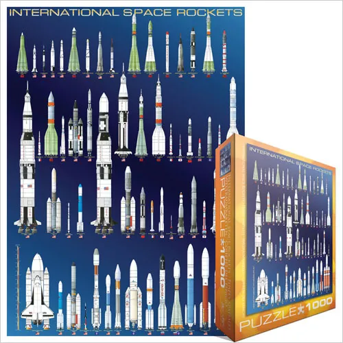 Jigsaw Puzzle - 1000 Pieces - International Space Rockets