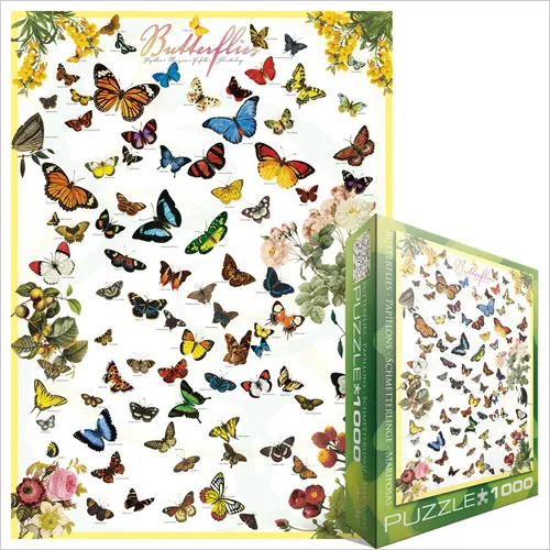 Jigsaw Puzzle - 1000 Pieces - Butterflies