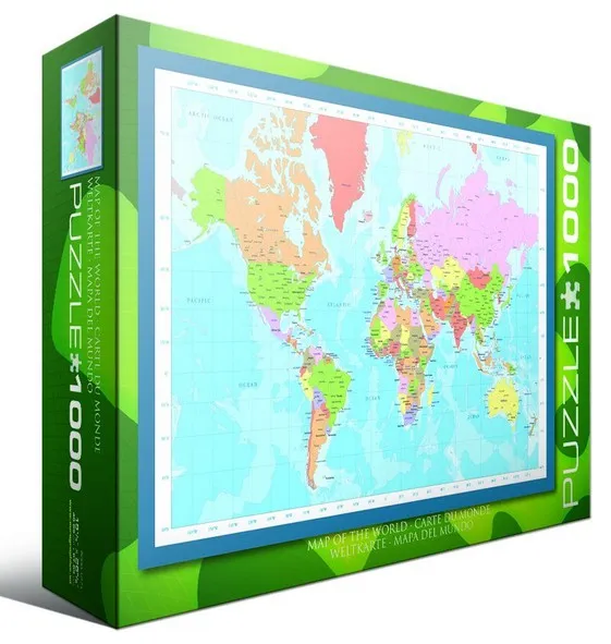Jigsaw Puzzle - 1000 Pieces - World Map