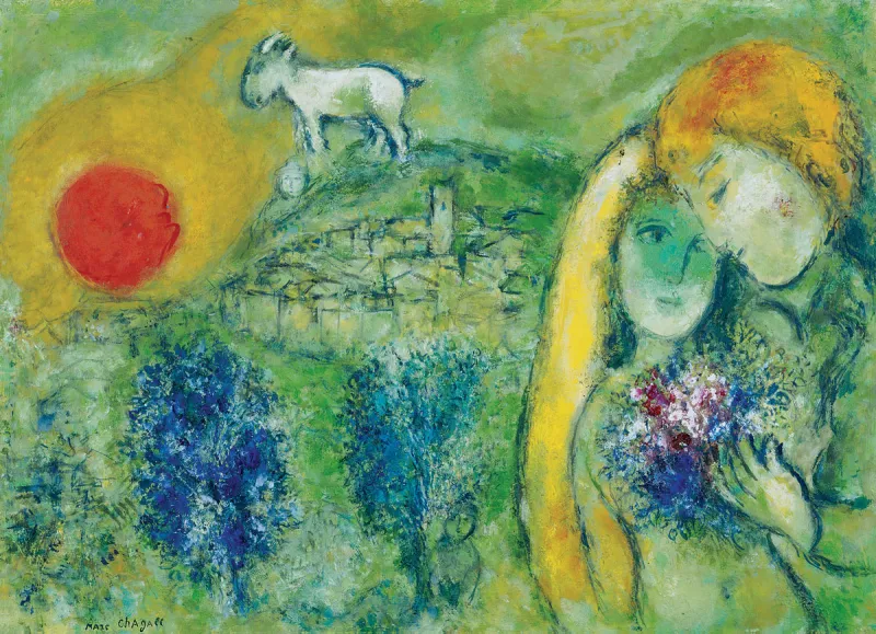 Marc Chagall - The Lovers of Vence