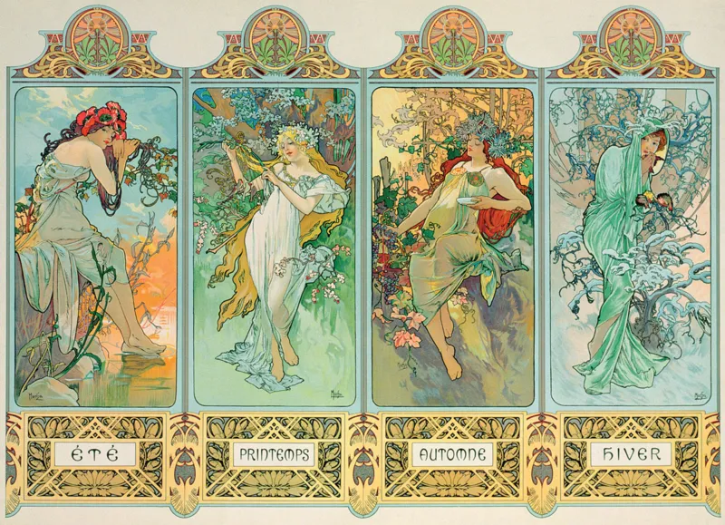 Mucha Alfons: Four Seasons