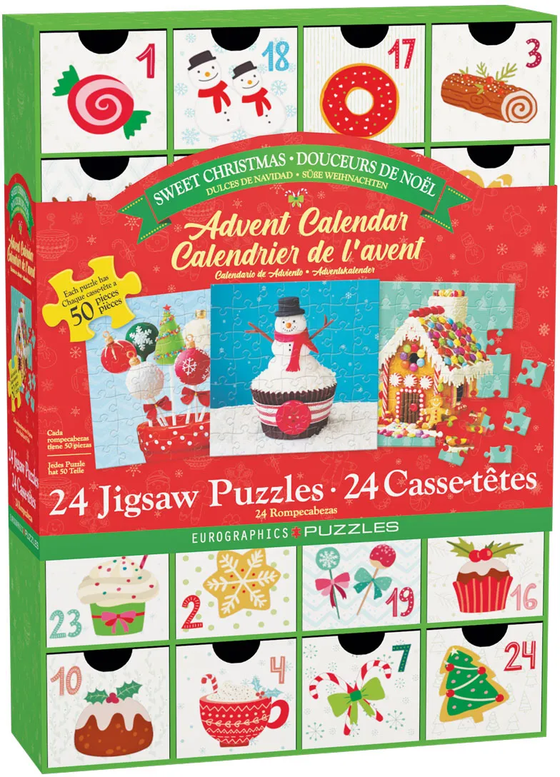 Advent Calendar - Sweet Christmas - 24 Puzzles