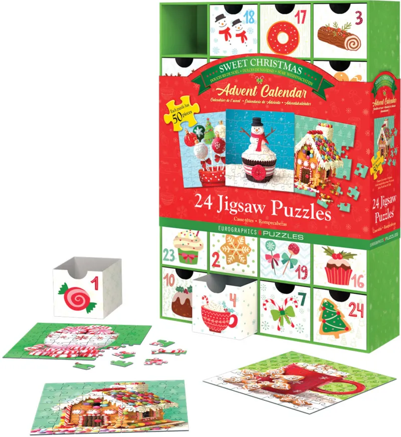 Advent Calendar - Sweet Christmas - 24 Puzzles