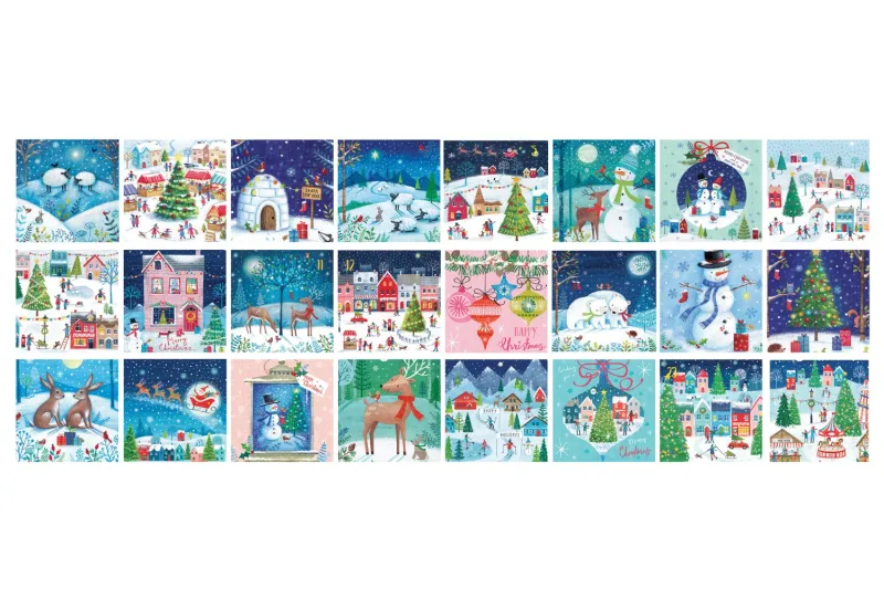 Advent Calendar - Christmas Village - 24 Puzzles