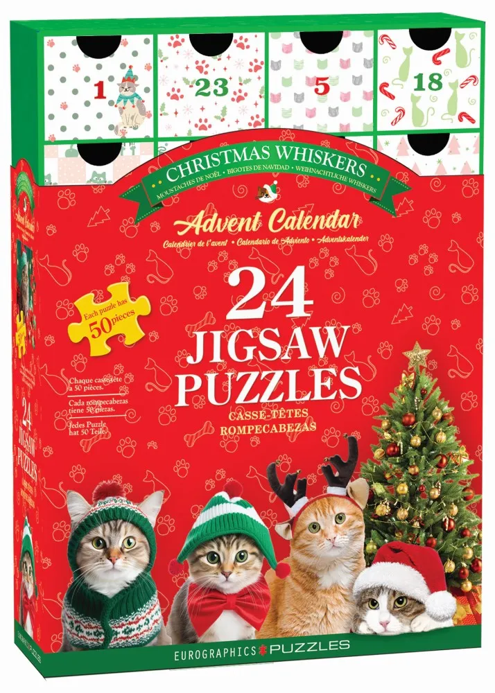 Advent Calendar - Christmas Whiskers - 24 Puzzles