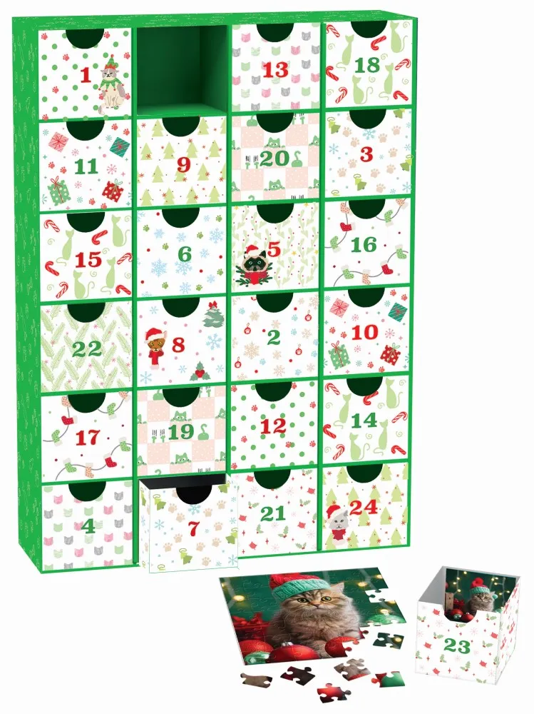 Advent Calendar - Christmas Whiskers - 24 Puzzles