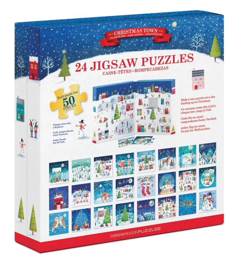 Advent Calender - Christmas Town - 24 Puzzles