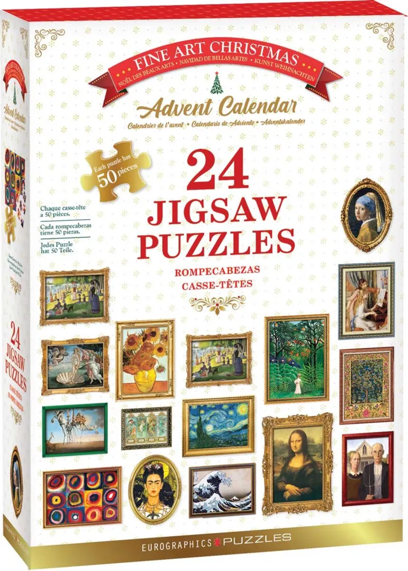 Puzzle Advent Calendar - Fine Art Christmas
