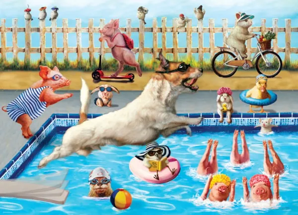 XXL Pieces - Crazy pool day by Lucia Heffer