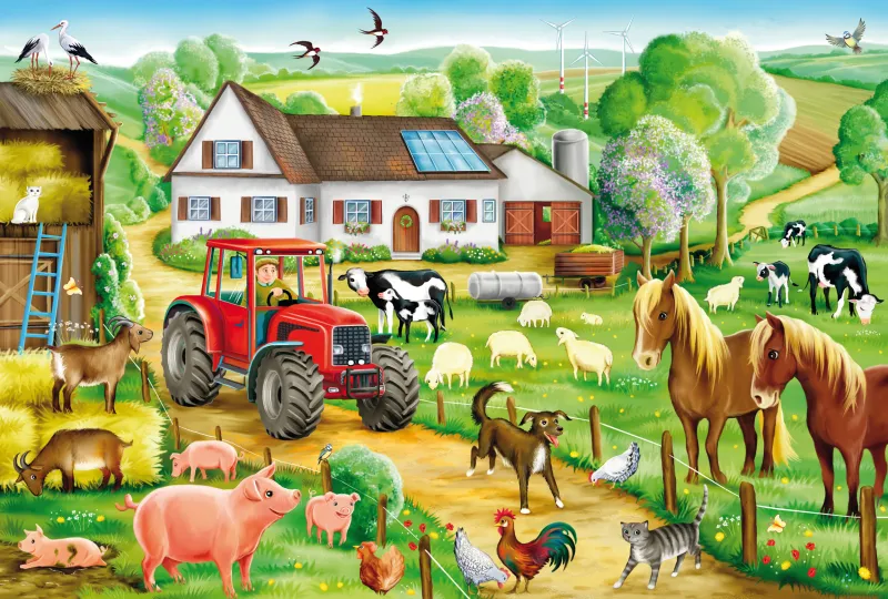 Jigsaw Puzzle - 100 Pieces - Happy Farm
