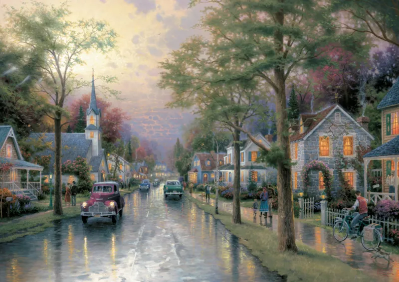 Jigsaw Puzzle - 1000 Pieces - Thomas Kinkade : The Waking