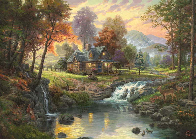 Jigsaw Puzzle - 1000 Pieces - Thomas Kinkade : Rosary