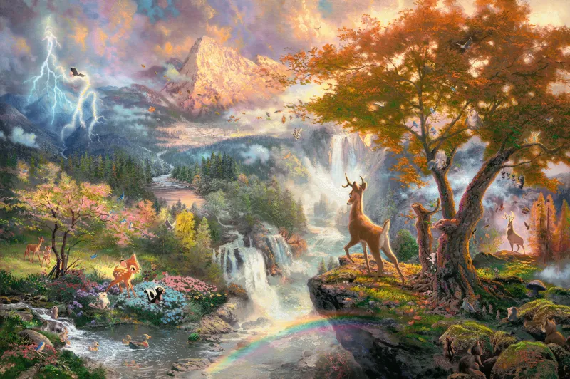 Thomas Kinkade - Disney, Bambi