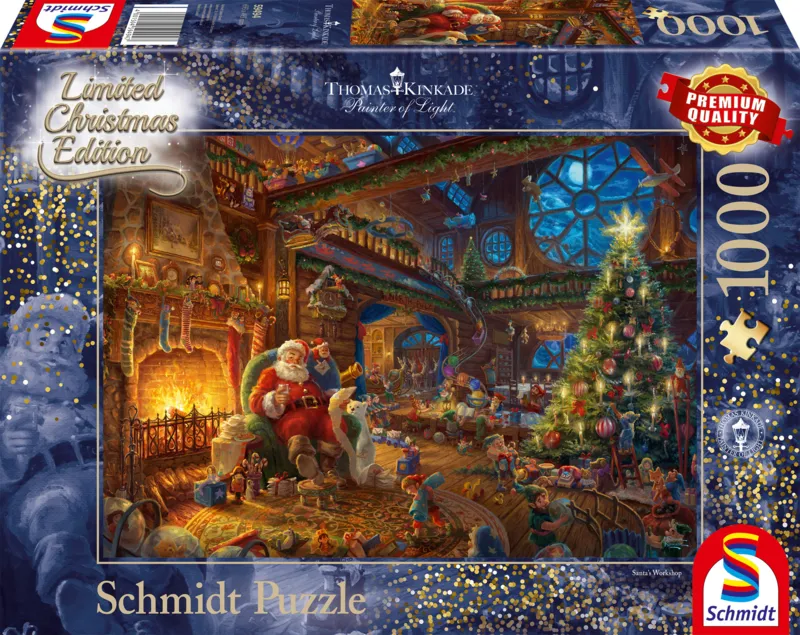 Thomas Kinkade - Santa Claus and His Secret Helper