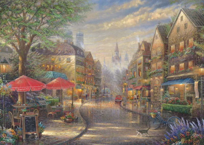 Thomas Kinkade, Cafe in Munich