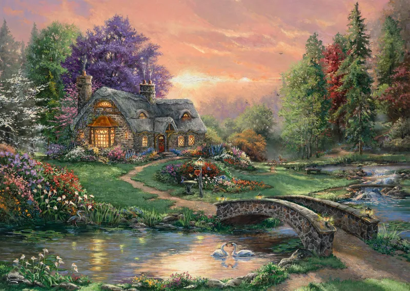 Thomas Kinkade - Sweetheart Retreat