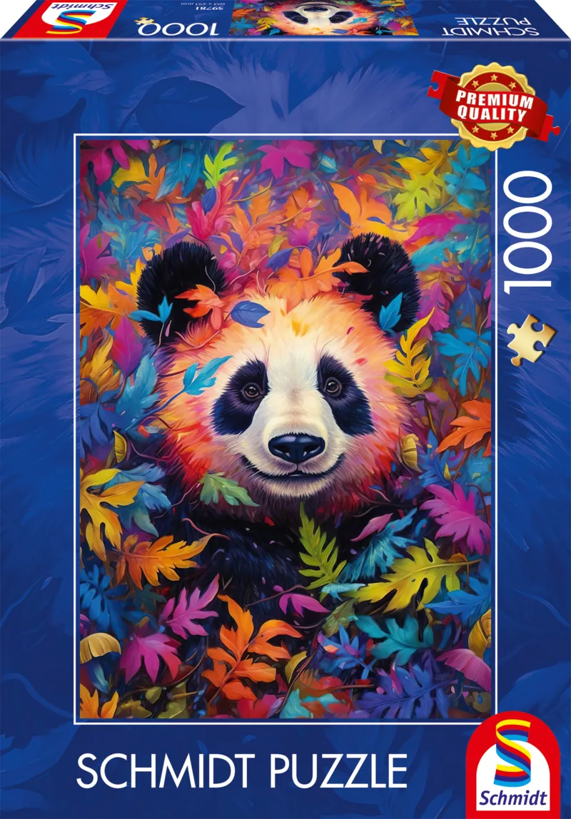 Panda Bear in the Rainbow Forest
