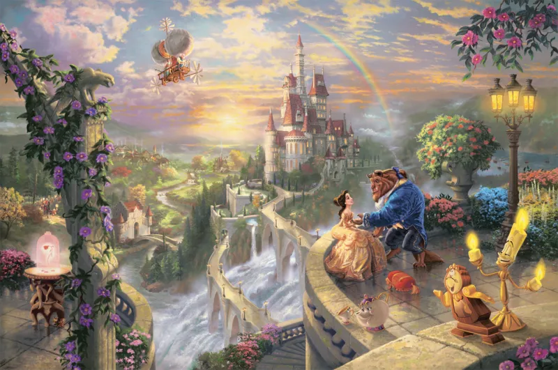 Thomas Kinkade - Disney Beauty and the Beast