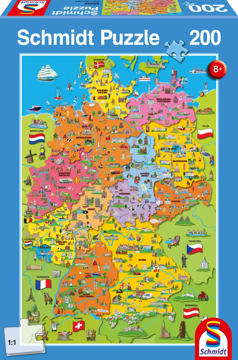 Map of Germany with Pictures