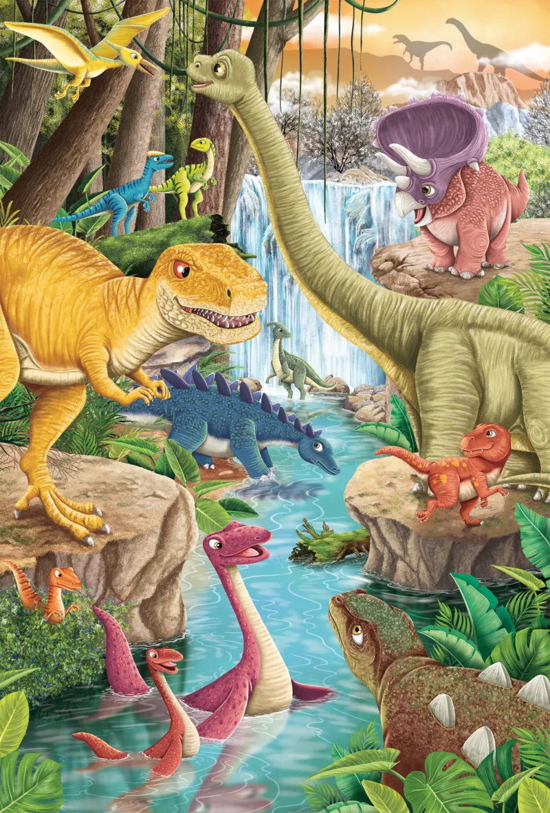 3 Puzzles - Fun with Dinosaurs