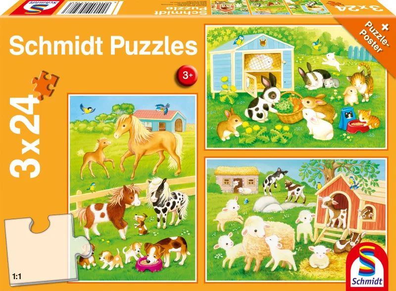 3 Puzzles - Cute Pets