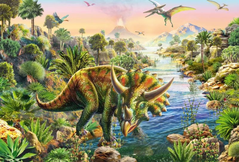 3 Jigsaw Puzzles - Dinosaurs