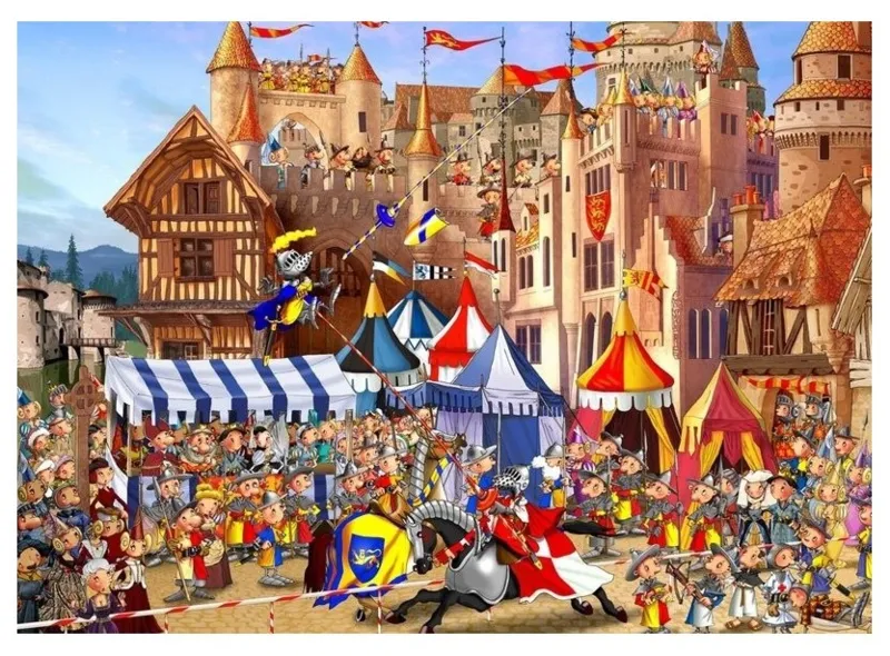 Handgeschnittenes Holzpuzzle - François Ruyer - Tournament