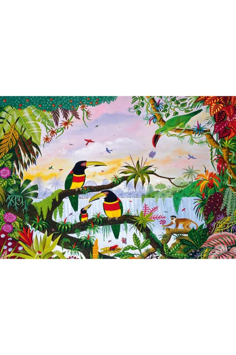 Handgeschnittenes Holzpuzzle - Alain Thomas: Im Dschungel