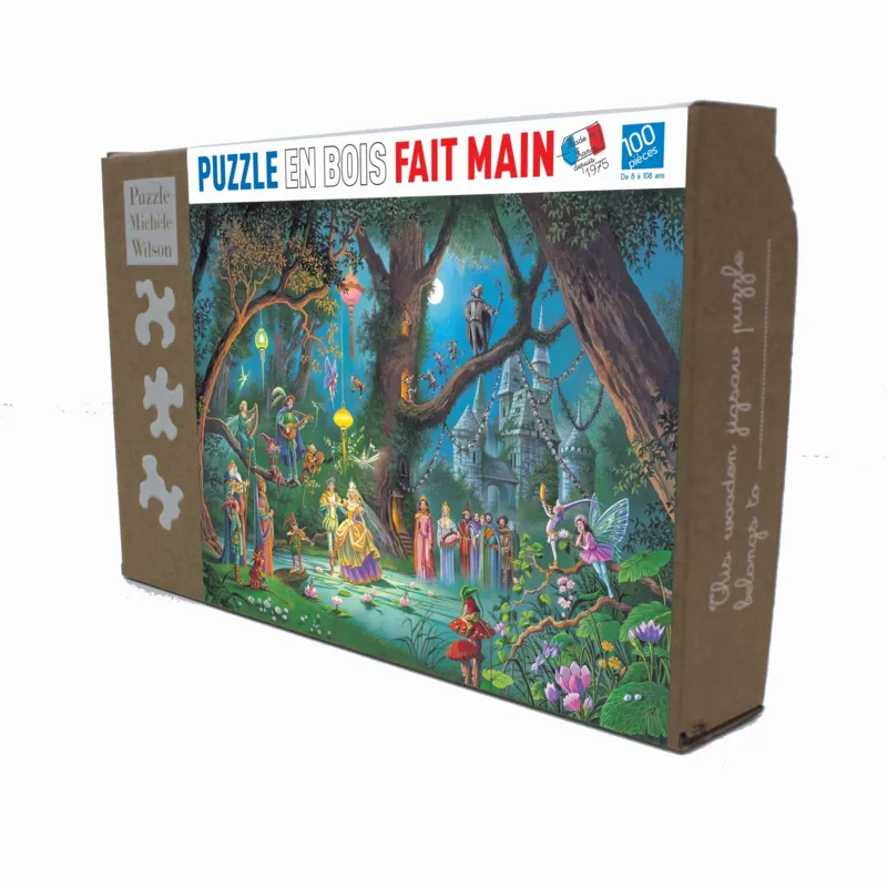 Handgeschnittenes Holzpuzzle - Hochzeit Einer Fee