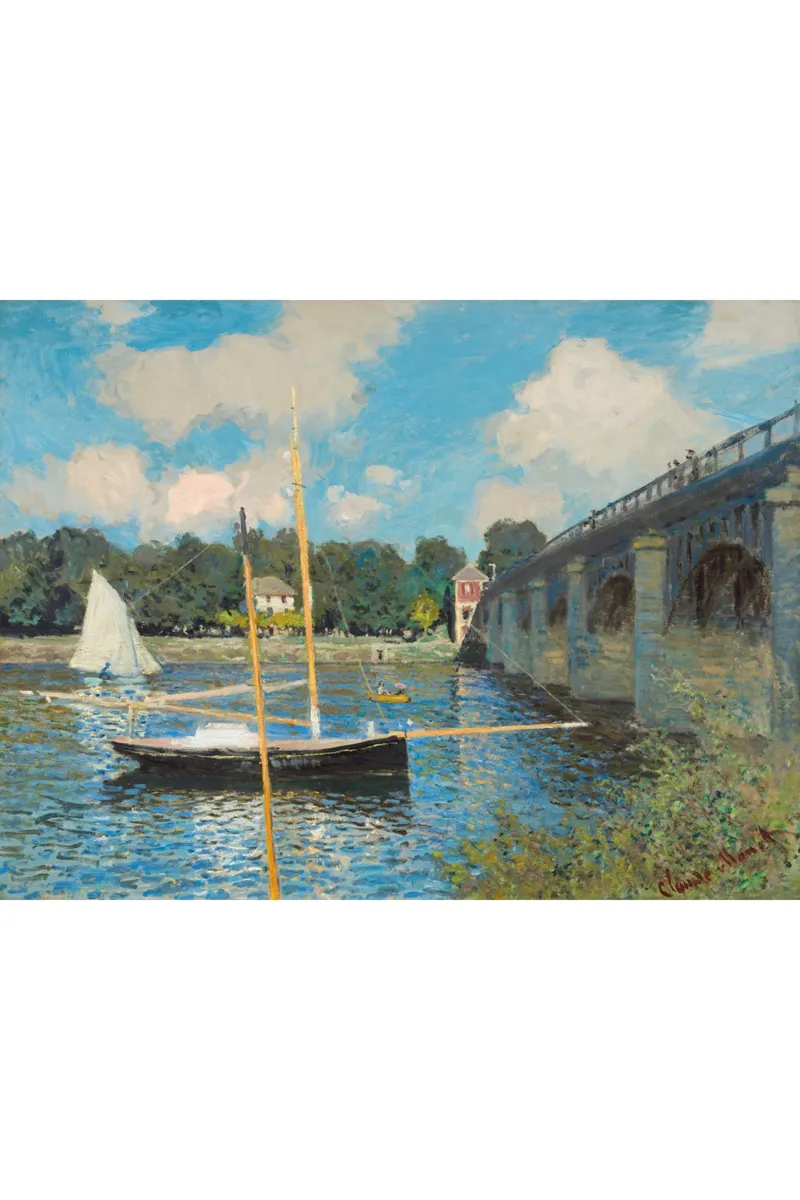 Handgeschnittenes Holzpuzzle - Claude Monet: Die Brücke Von Argenteuil