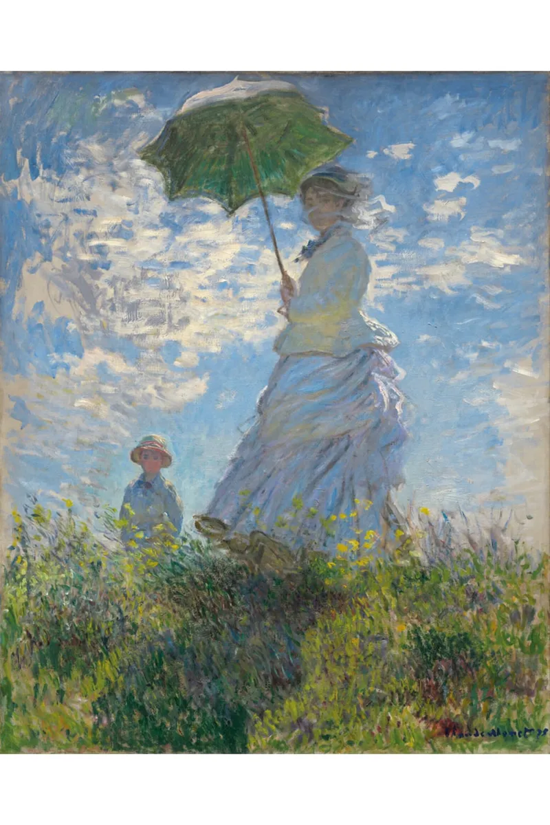 Handgeschnittenes Holzpuzzle - Claude Monet : La Femme À L'Ombrelle, 1875