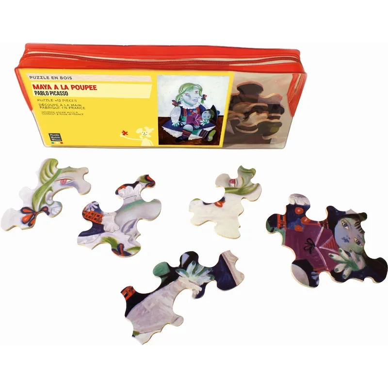 Handgeschnittenes Holzpuzzle - Picasso: Maya Mit Puppe