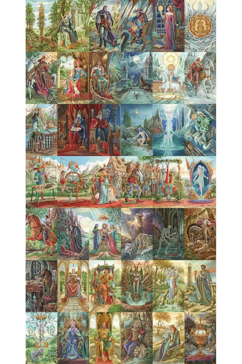 Handgeschnittenes Holzpuzzle - Florence Magin: Das Tarot Von Amber