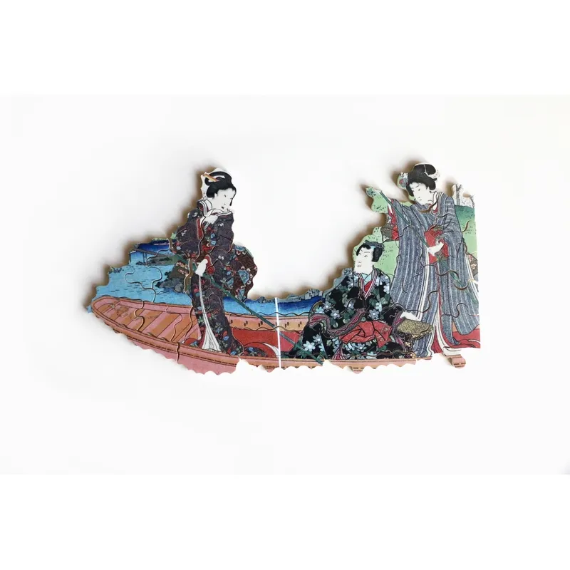 Handgeschnittenes Holzpuzzle - Utagawa Kunisada