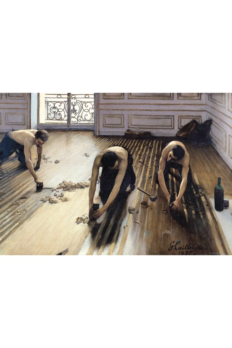 Handgeschnittenes Holzpuzzle - Gustave Caillebotte: Die Parkettabzieher